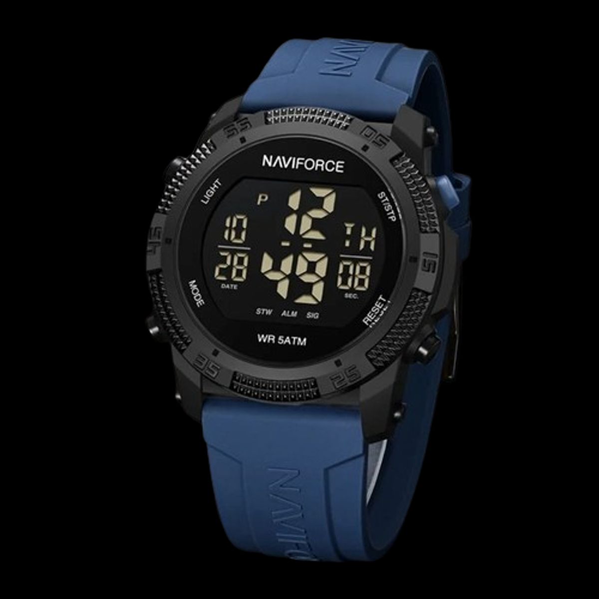 NAVIFORCE - Reloj deportivo digital Naviforce hombre con cronógrafo alarma y fecha