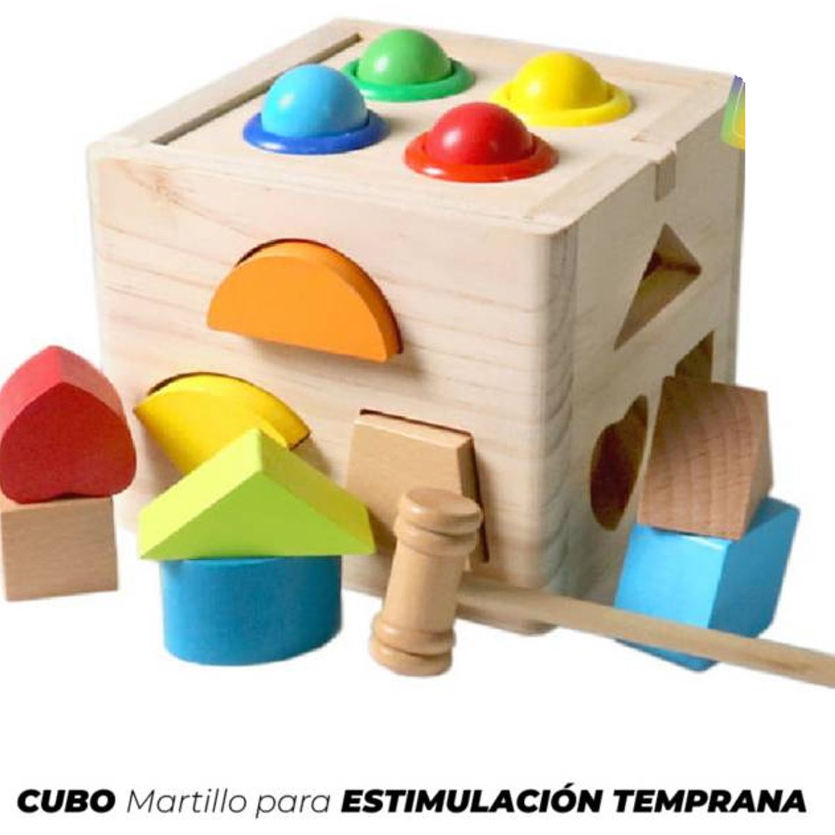 GENERICO - Cubo con Martillo Didáctico