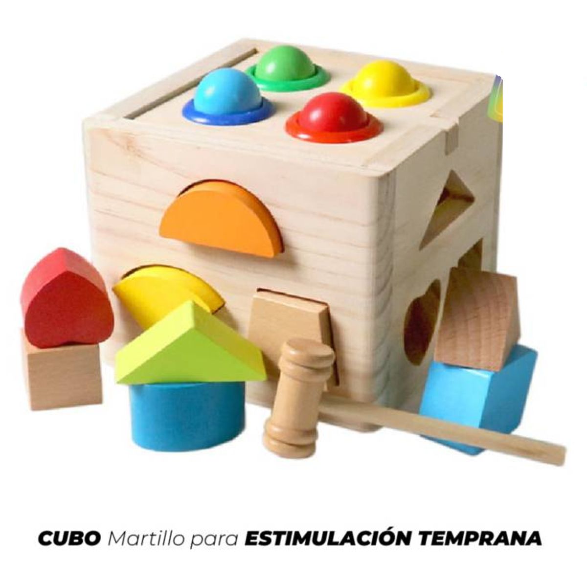 GENERICO - Cubo con Martillo Didáctico
