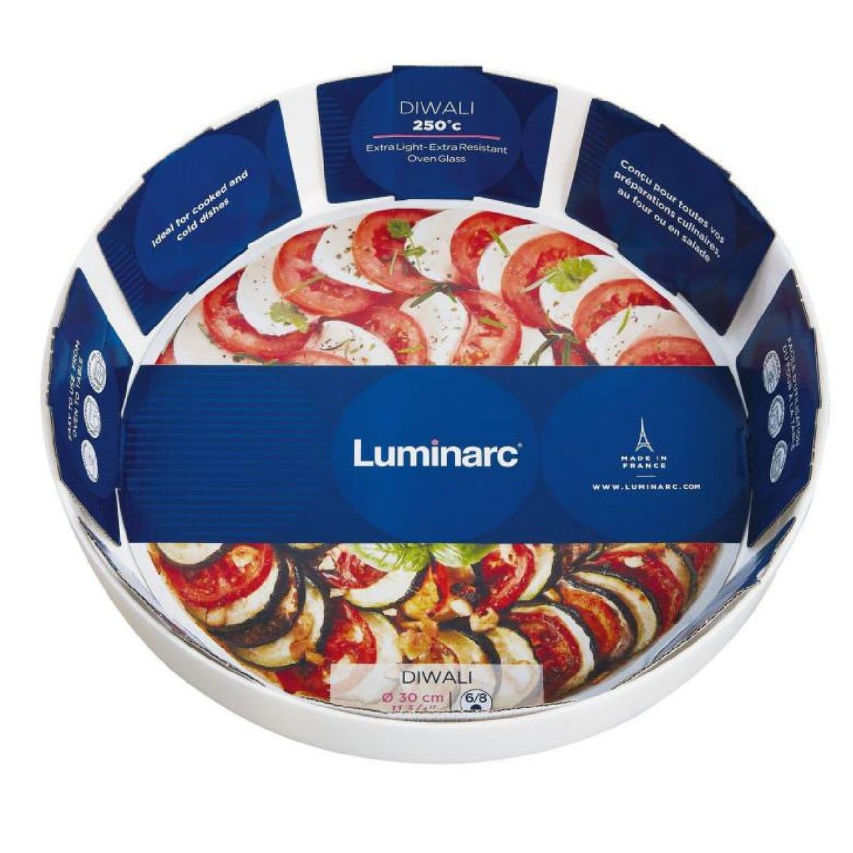 LUMINARC - Fuente redonda servir 30 cm Diwali