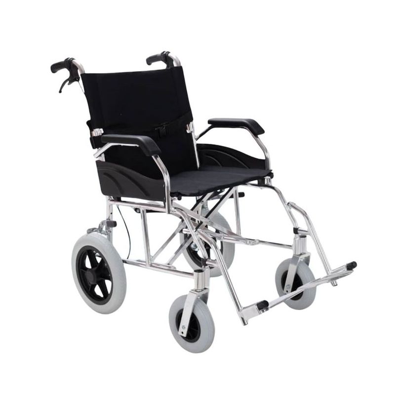 GENERICO - SILLA DE RUEDA DE PASEO ALUMINIO TIPO MALETA