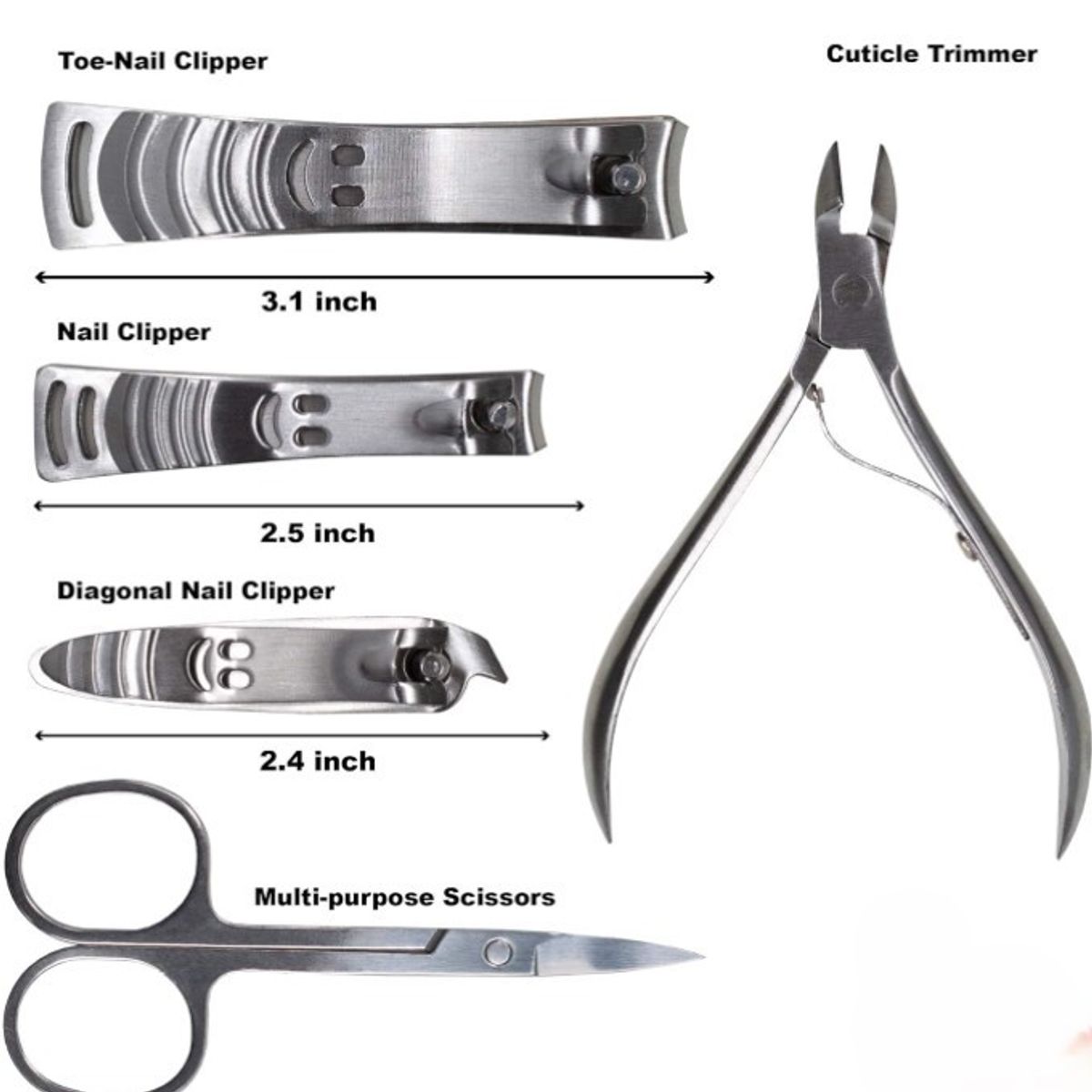 GENERICO - Set de Manicure y Pedicure 10 Piezas