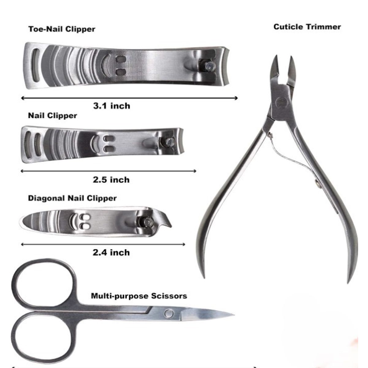 GENERICO - Set de Manicure y Pedicure 10 Piezas