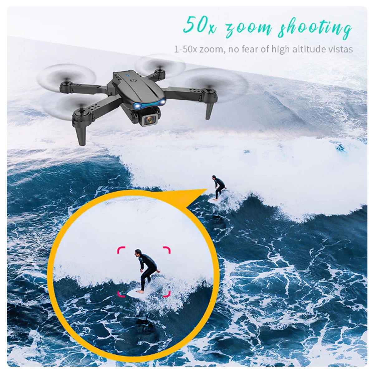 GENERICO - MINI DRON MODELO E88 CON CAMARA INCORPORADA