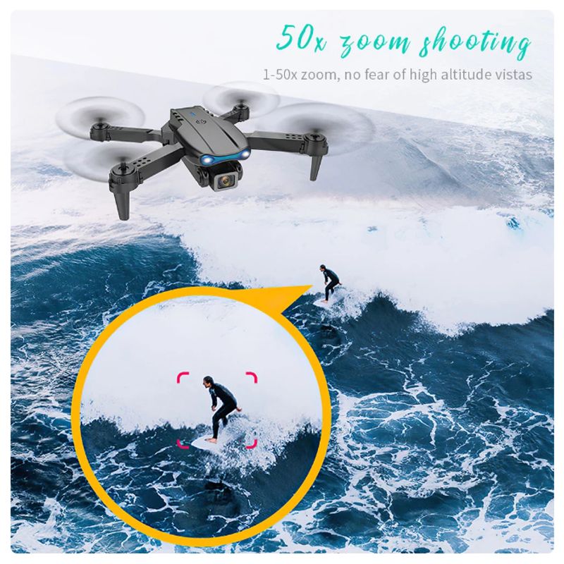 GENERICO - MINI DRON MODELO E88 CON CAMARA INCORPORADA