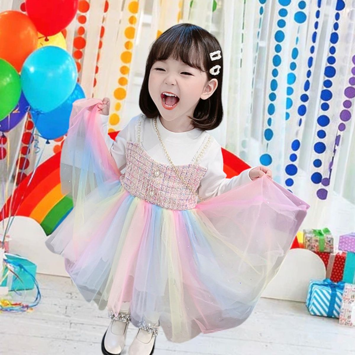 GENERICO - VESTIDO PARA NIÑA MODELO UNICORNIO