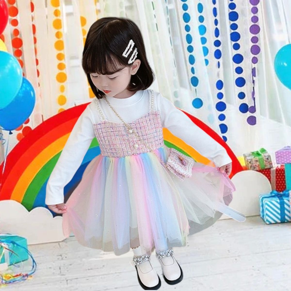 GENERICO - VESTIDO PARA NIÑA MODELO UNICORNIO