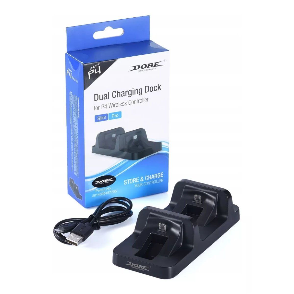 DOBE - Cargador De Controles Para Ps4 Dual Shock Playstation 4.