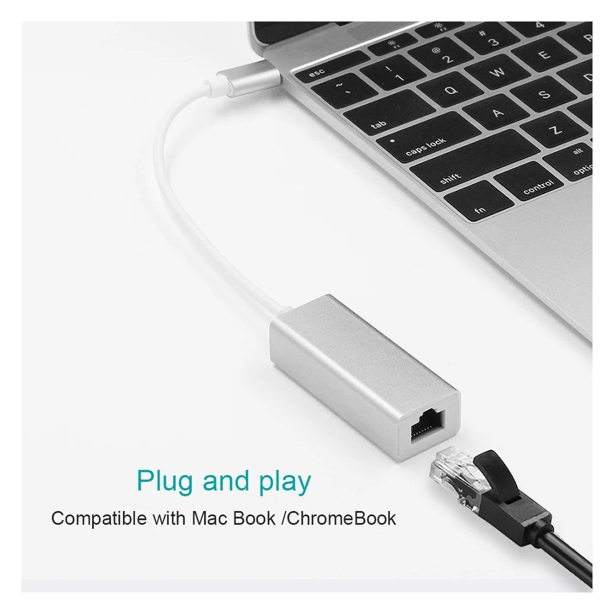 GENERICO - Adaptador Para Cable Internet Usb a RJ45