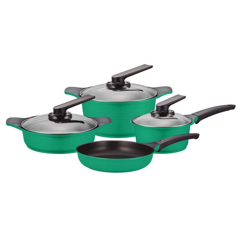 ROICHEN - Juego de ollas 7 piezas Colores Mint Natural Roichen