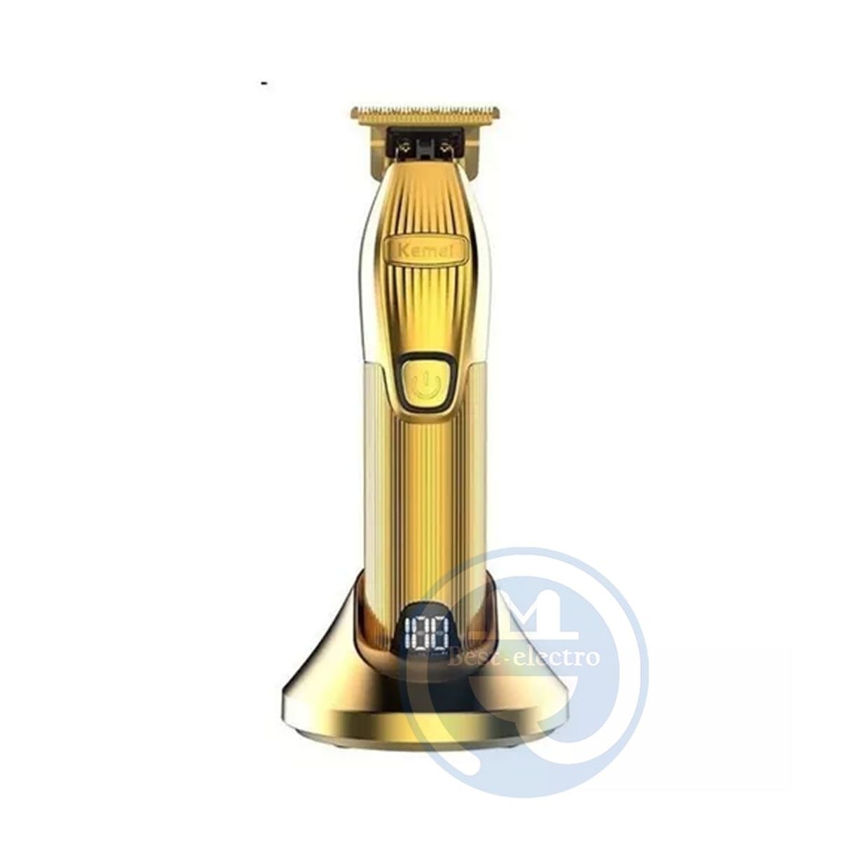 KEMEI - Trimmer Kemei KM-I32S con Base de Carga Dorado