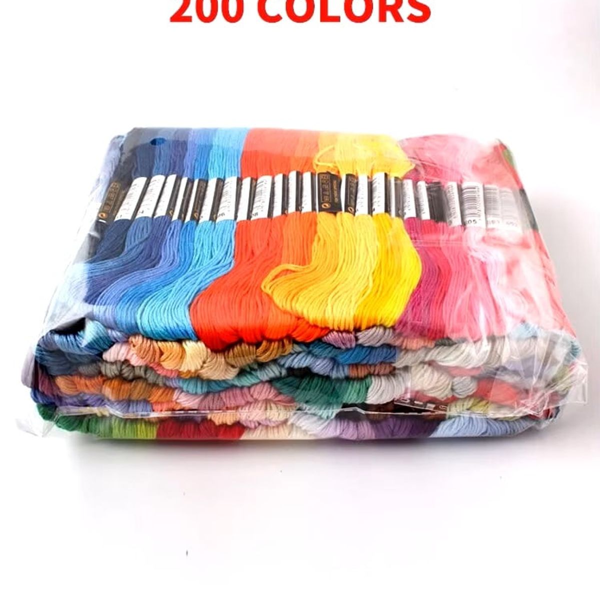 GENERICO - Set Hilos de Bordar De 200 Colores Surtidos