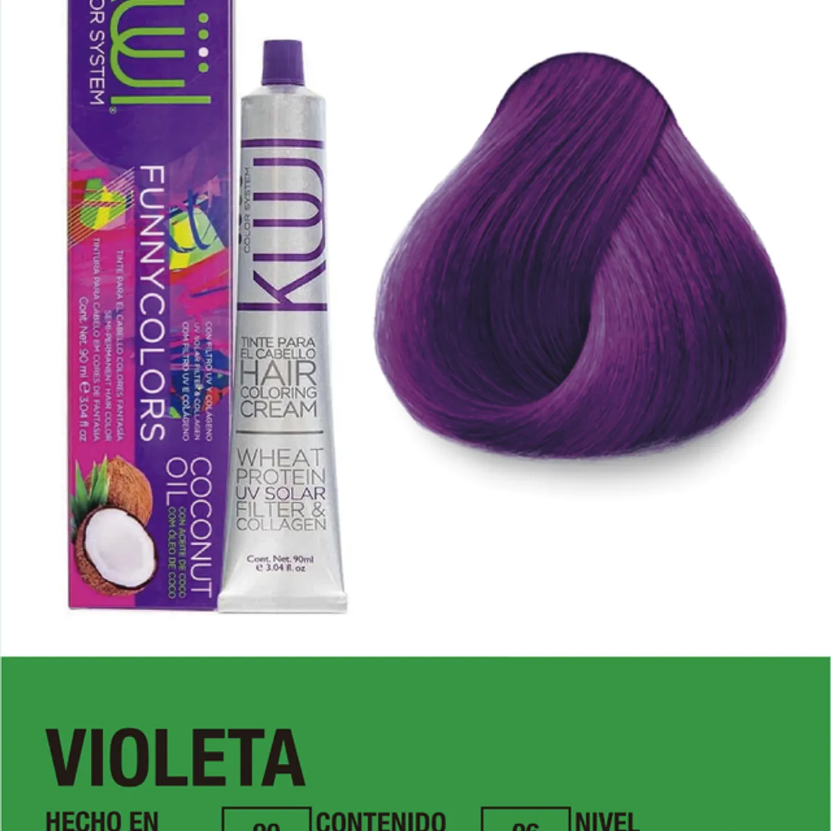 GENERICO - Tinte Kuul Funny Colors color fantasia tono Violeta