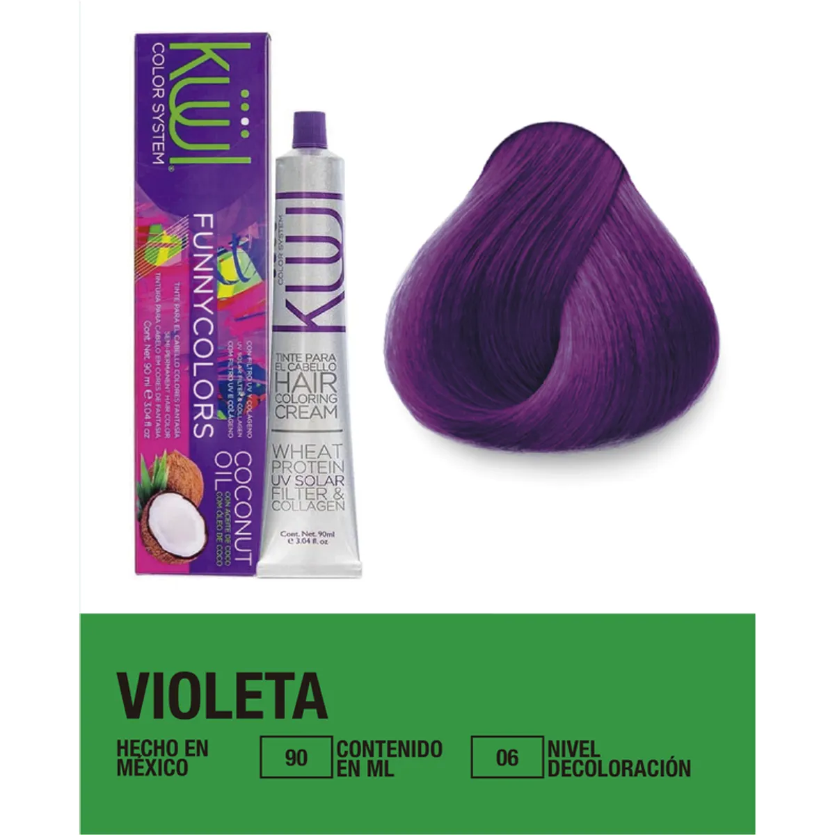 GENERICO - Tinte Kuul Funny Colors color fantasia tono Violeta