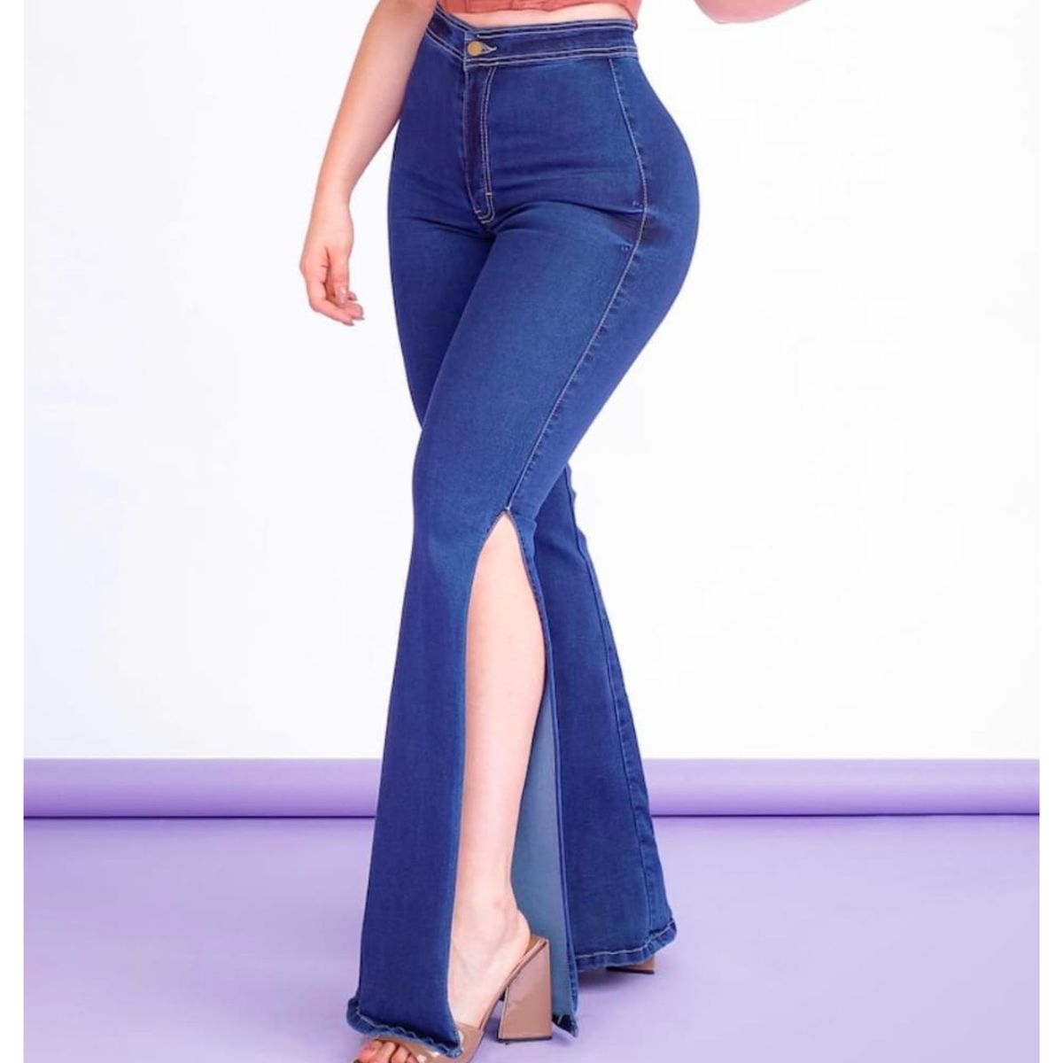 BENCUS JEANS - Pantalón BOO de Tiro Alto Mujer