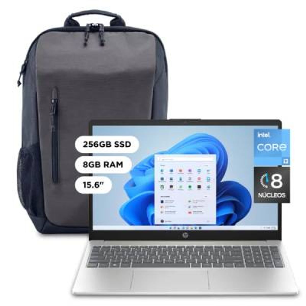 HP - LAPTOP HP 15.6' INTEL CORE I3 12A GEN 8 NÚCLEOS 8GB 256GB 15-FD0002LA