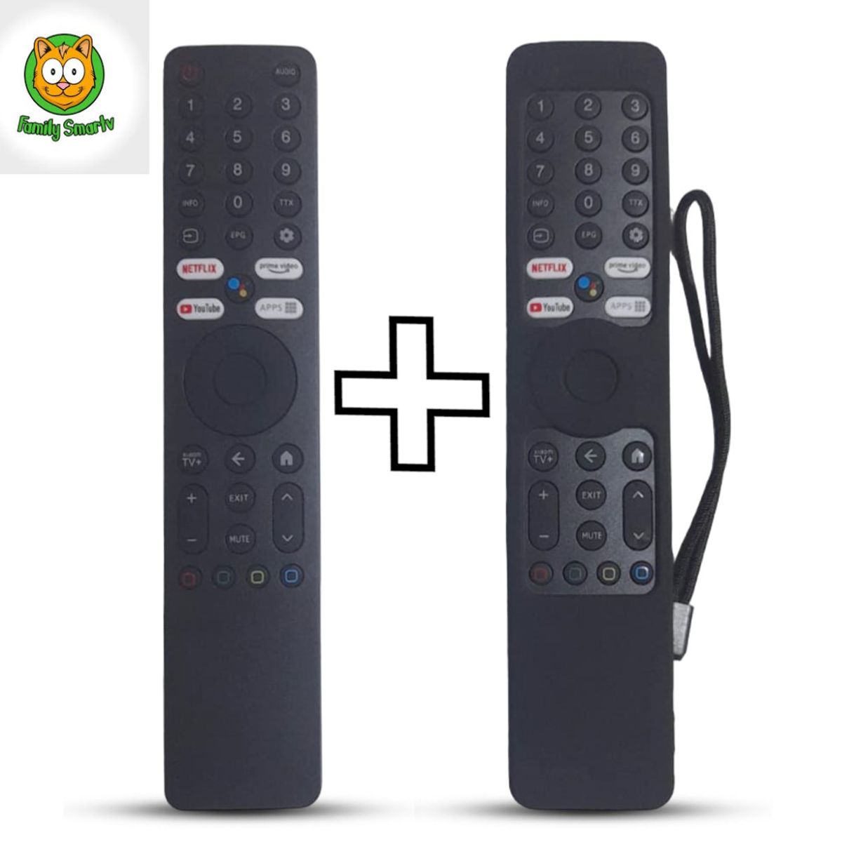 UNIVERSAL - Control Remoto Tv Xiaomi XMRM-ML MI TV Q2 + Funda Negra