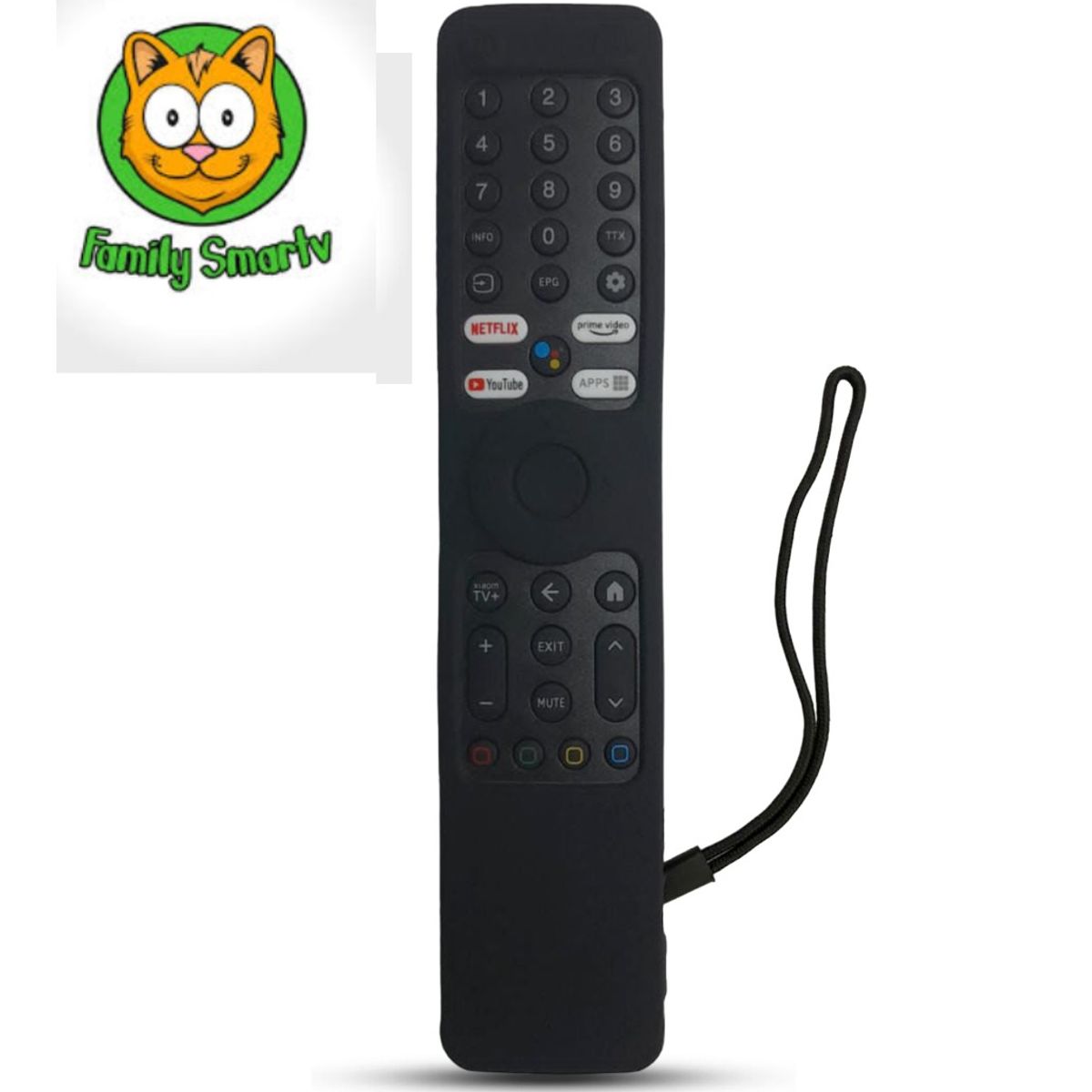 UNIVERSAL - Control Remoto Tv Xiaomi XMRM-ML MI TV Q2 + Funda Negra