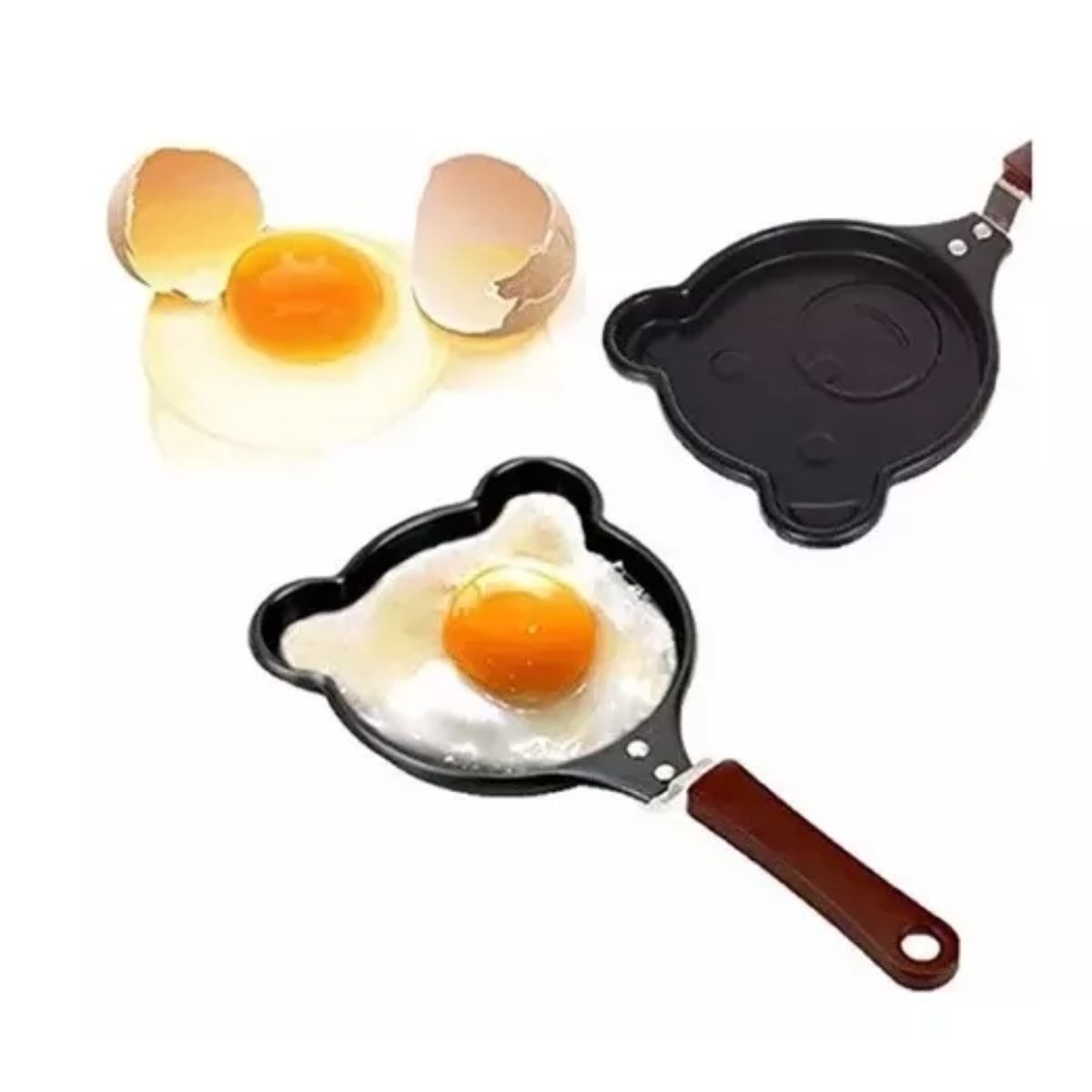 GENERICO - Mini Sartén Antiadherente con Divertido Diseño de Oso