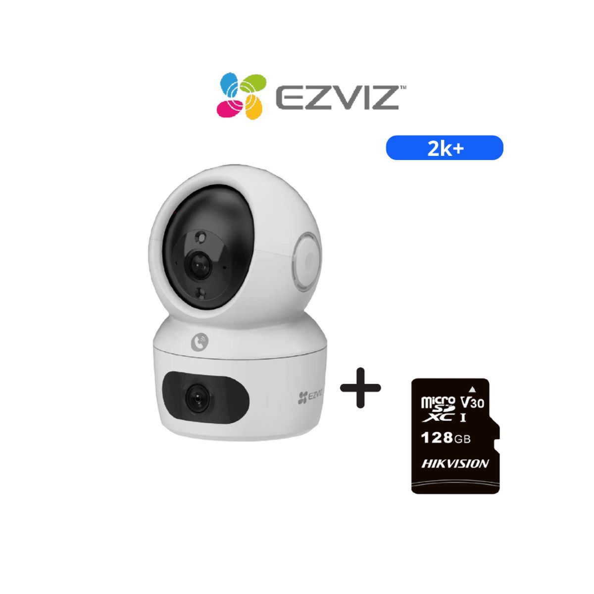 TP LINK - Cámara de seguridad para interiores H7C DUAL 2K+ & 2K+  Micro SD 128gb - Ezviz