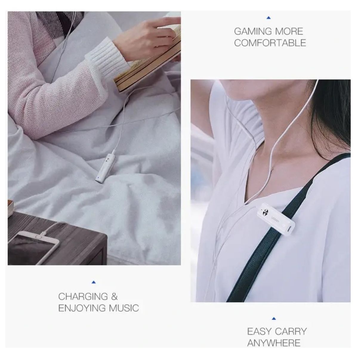 UGREEN - Adaptador Bluetooth 5.0 Receiver Audio Ugreen Aux 3.5mm CM110 40854