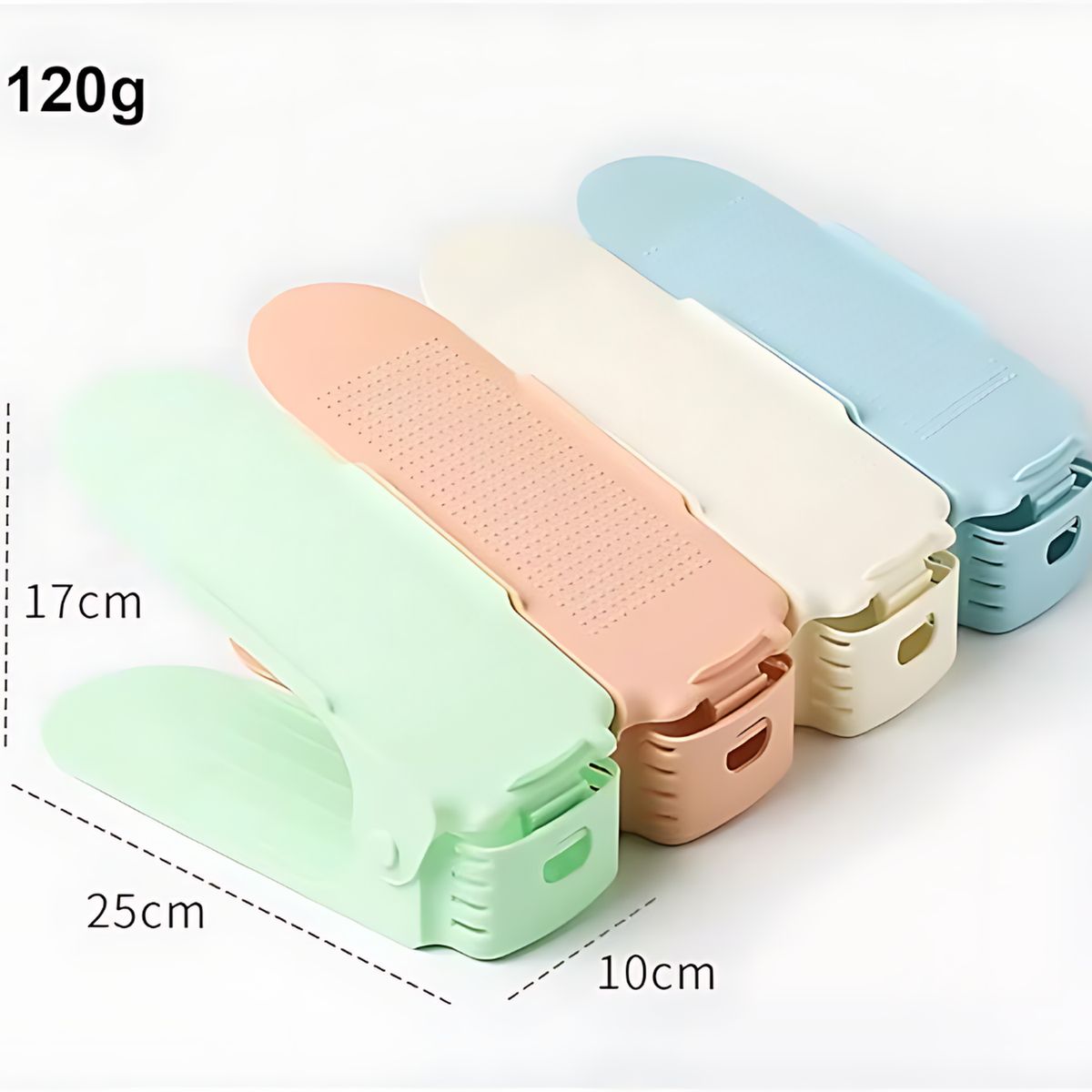 GENERICO - Set de 10 Organizadores de Zapatos de altura ajustable - Rosa - M