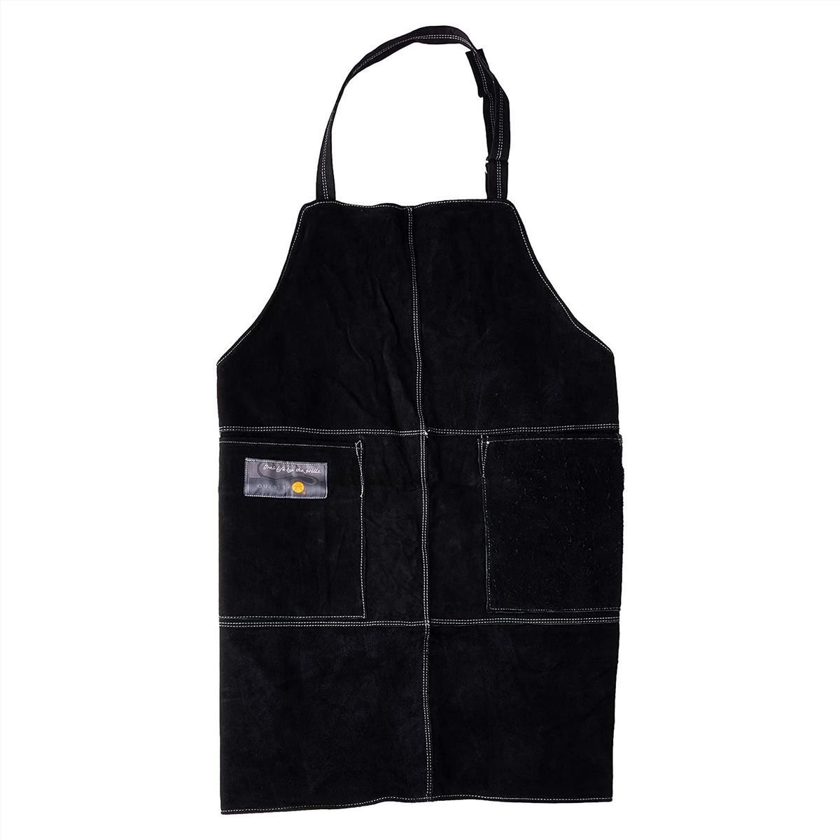 OUTSET - Mandil para Parrilla de Cuero Color Negro  OUTSET