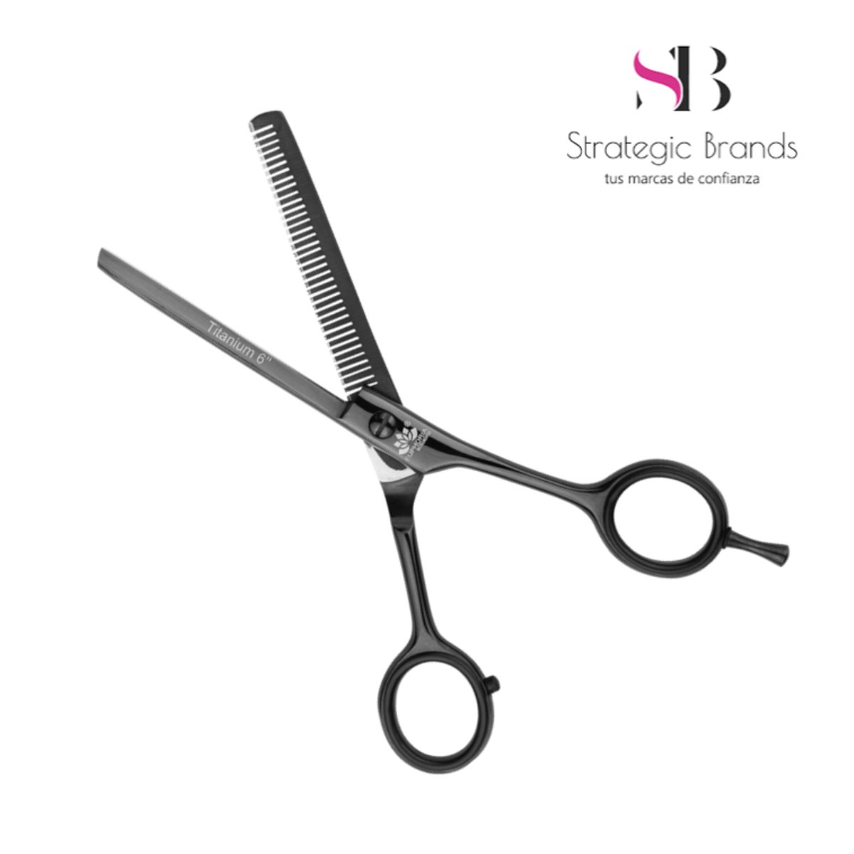 EUPHORIA - Tijera de Corte Profesional PULIDORA 6 Negro