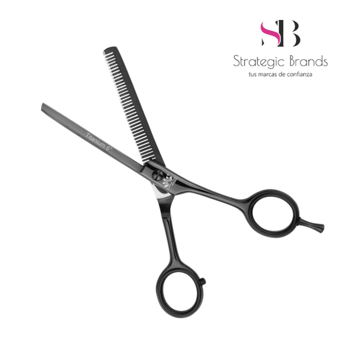 EUPHORIA - Tijera de Corte Profesional PULIDORA 6 Negro