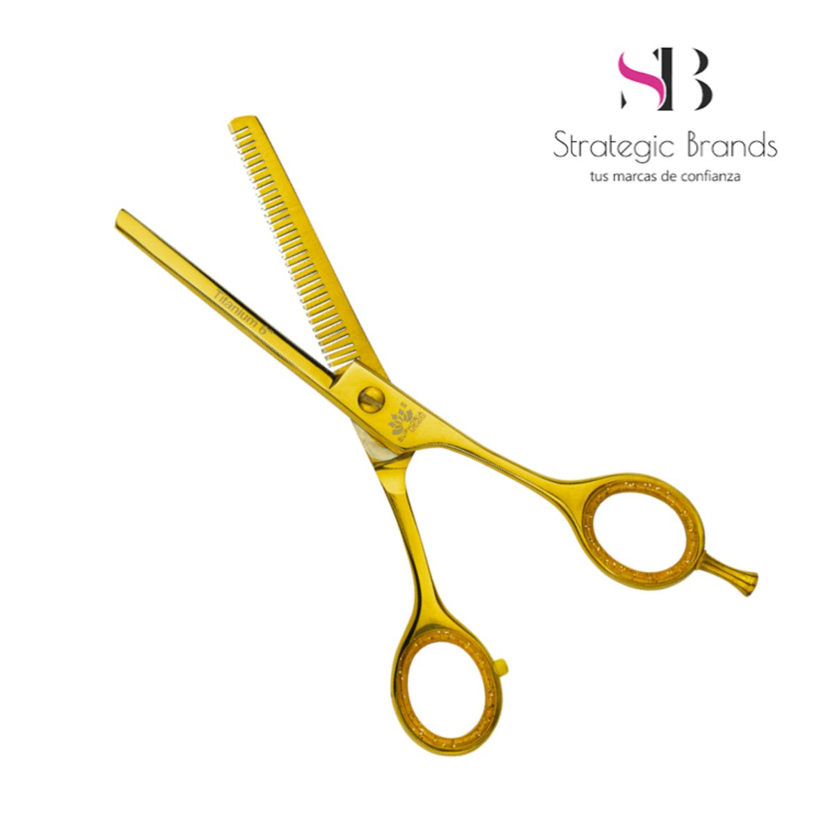 EUPHORIA - Tijera de Corte Profesional PULIDORA 6 Dorado