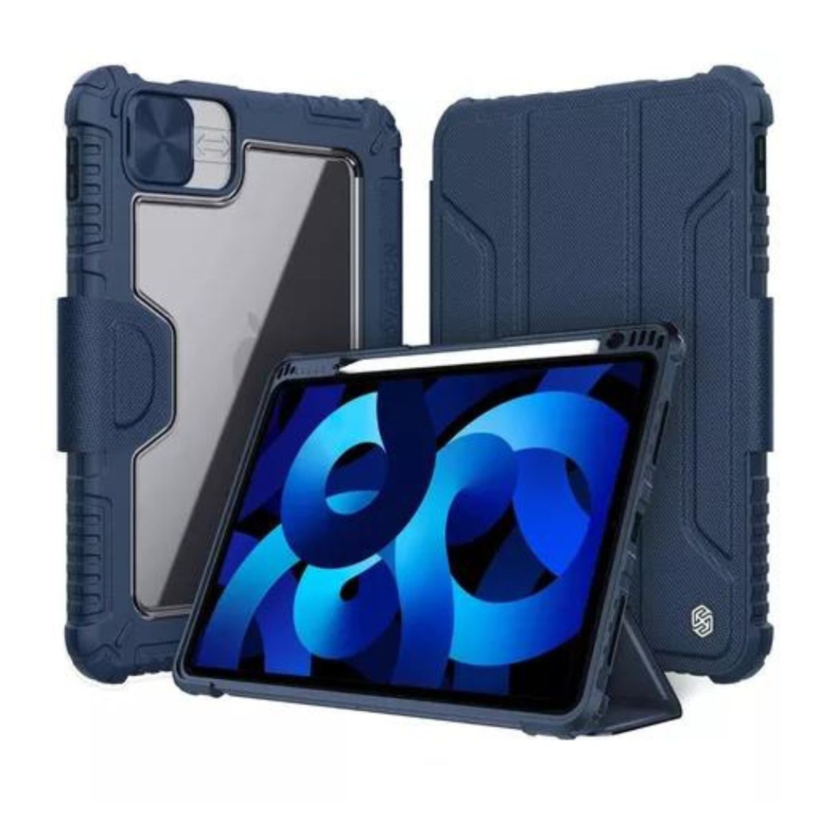 NILLKIN - Case para Ipad 4ta generación 10,9 Nillkin Bumper Leather Cover AZUL
