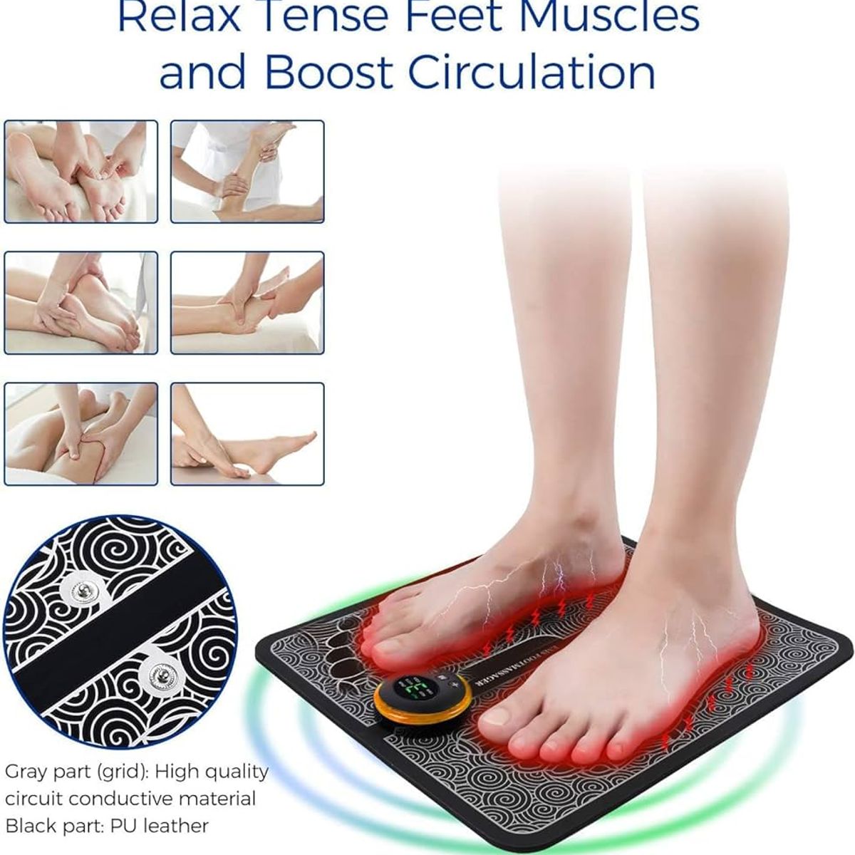GENERICO - Masajeador De Pies Inteligente Ems Foot Massager Tapete