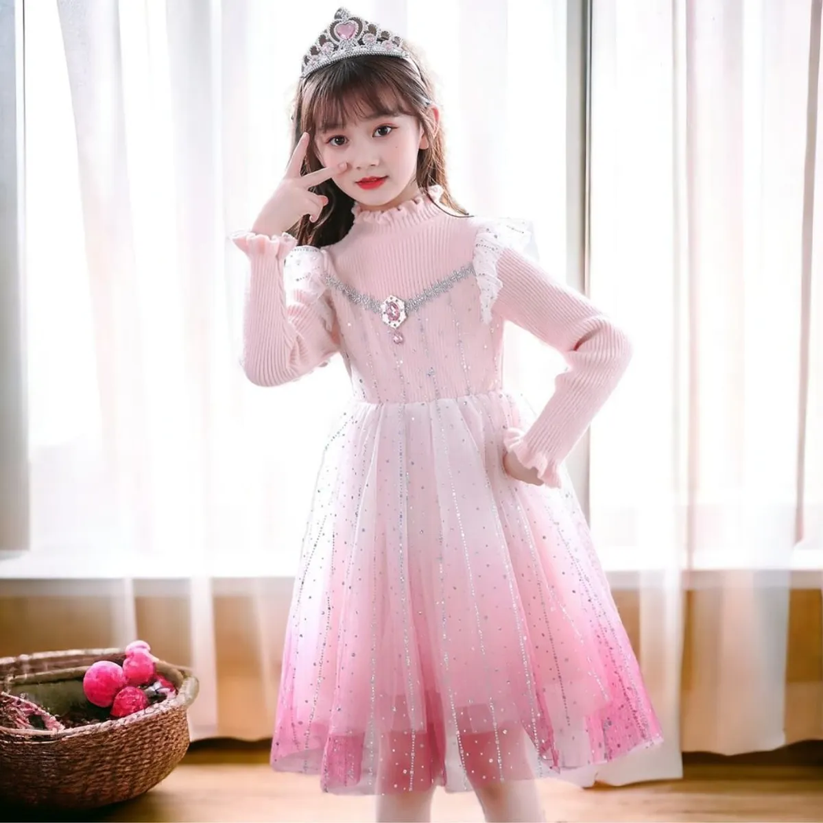 GENERICO - VESTIDO PARA NIÑA UNICORNIO  PRINCESA