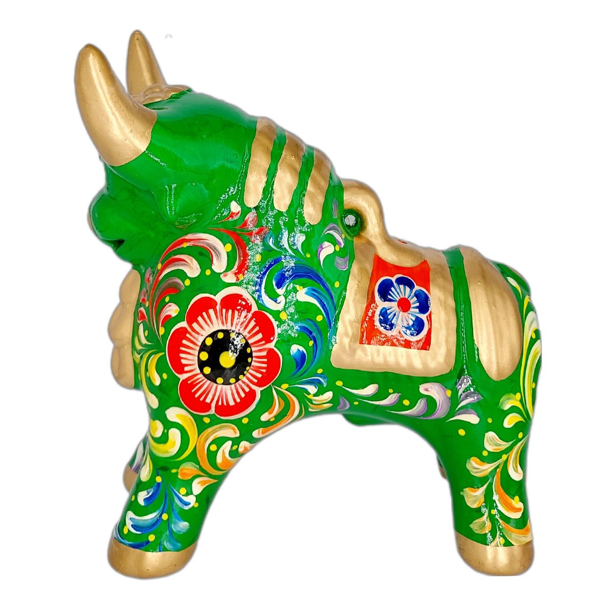 GENERICO - Torito de Pucara de 19 cm. Verde