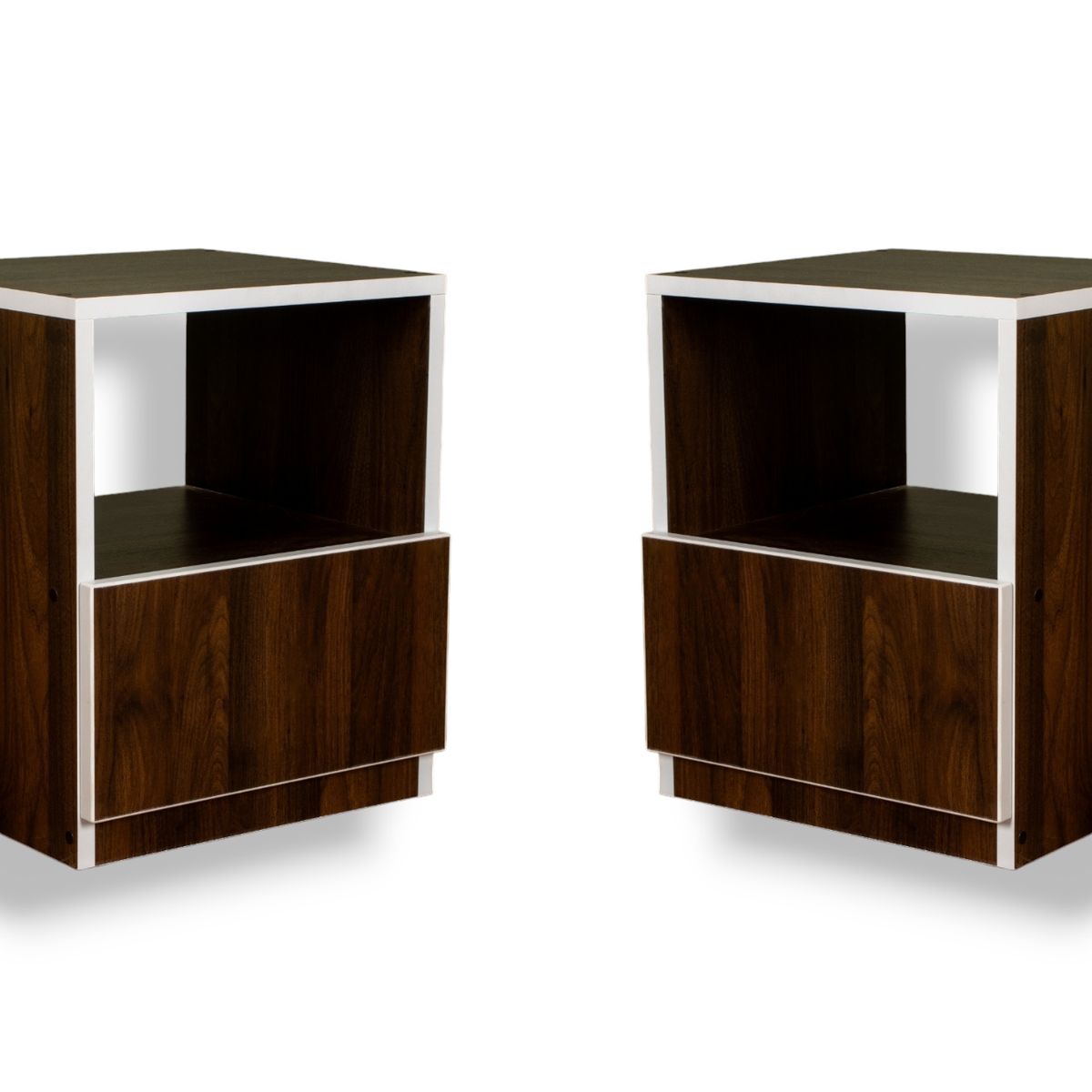 MUEBLES MACRUMO - Veladores 1 cajón Color Pignetto (Set x2)
