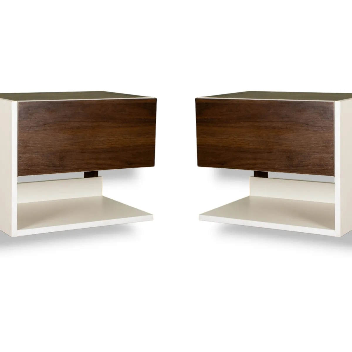 MUEBLES MACRUMO - Veladores flotante 1 cajón Color Pignetto (Set x2)