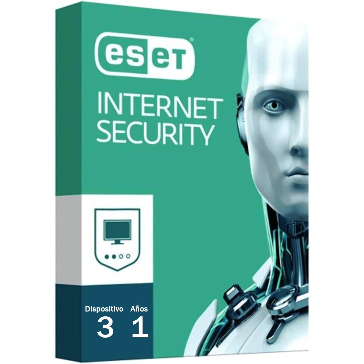 ESET NOD32 - ANTIVIRUS ESET INTERNET SECURITY 3 EQUIPOS 1 AÑO