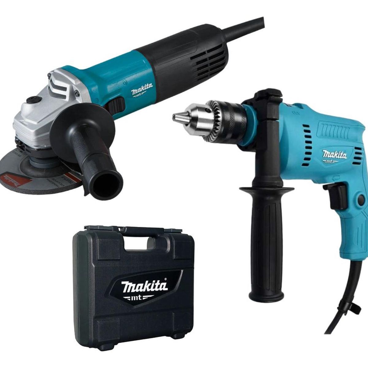 MAKITA - Taladro Percutor  1/2"+ Esmeril 4.5" Makita MT M0801KB M9507B