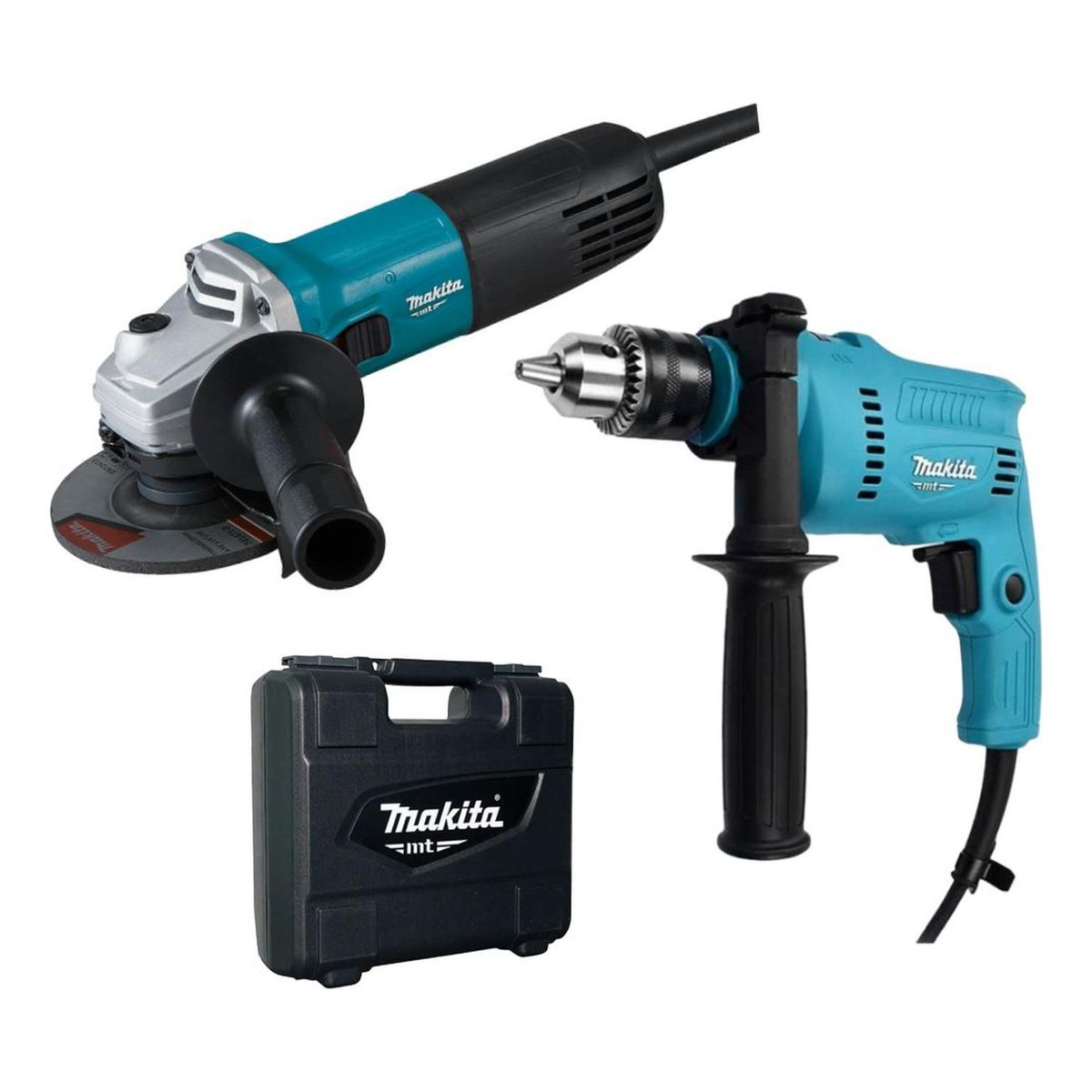MAKITA - Taladro Percutor  1/2"+ Esmeril 4.5" Makita MT M0801KB M9507B