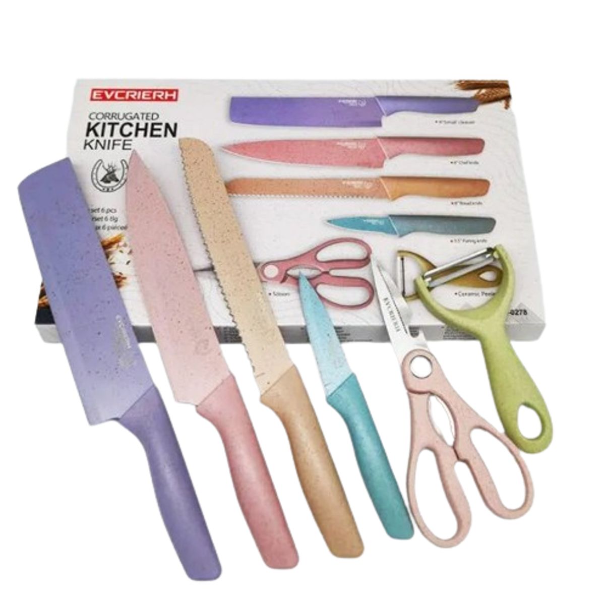 GENERICO - Set de cuchillos de 6 piezas