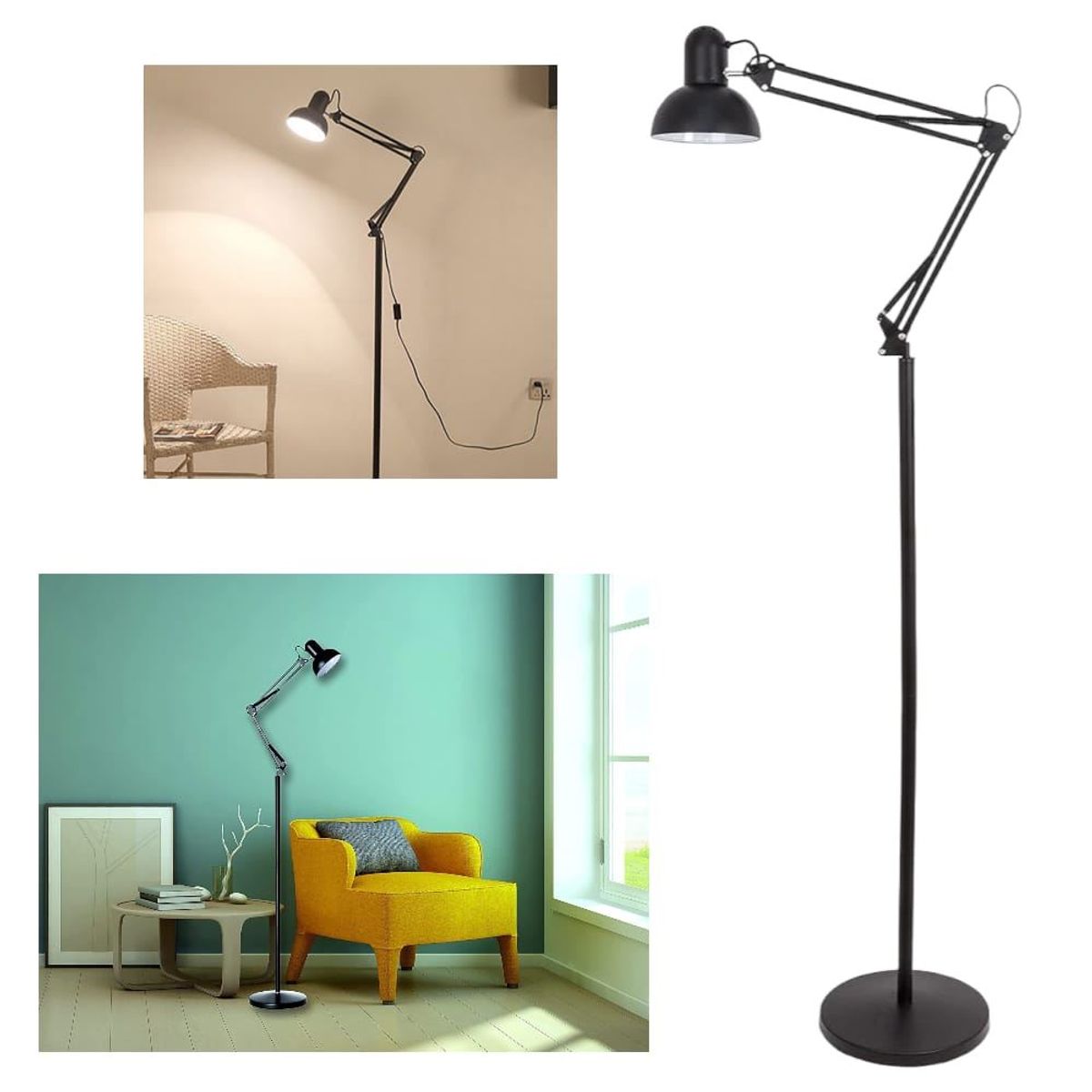 OEM - Lampara de Oficina Articulado de 170cm con Base para Piso