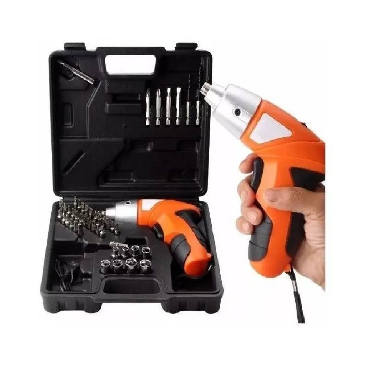 OEM - Set Desatorillador Atornillador de 45Piezas Recargable Estrella Plano