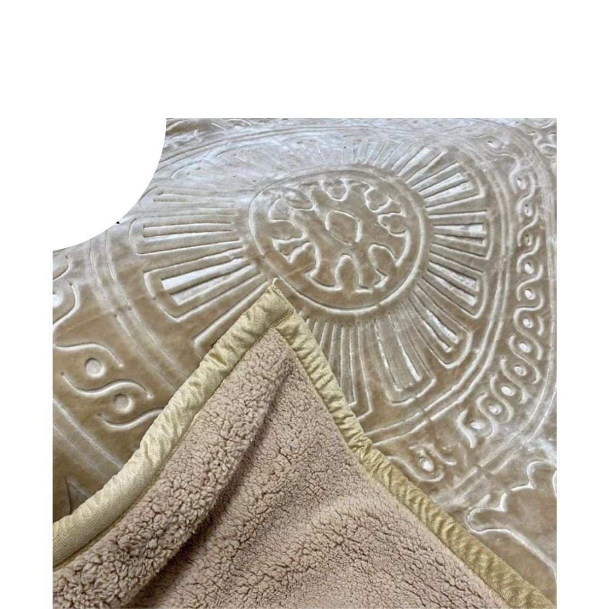 GOLDSUN - FRAZADA RELIEVE CON CARNERO