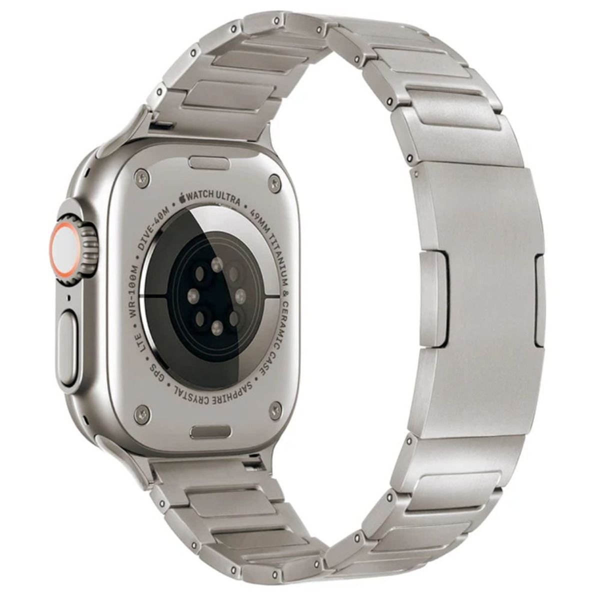 URVOI - Correa de Titanio para Apple Watch Center Square Cierre Pulsador Mate