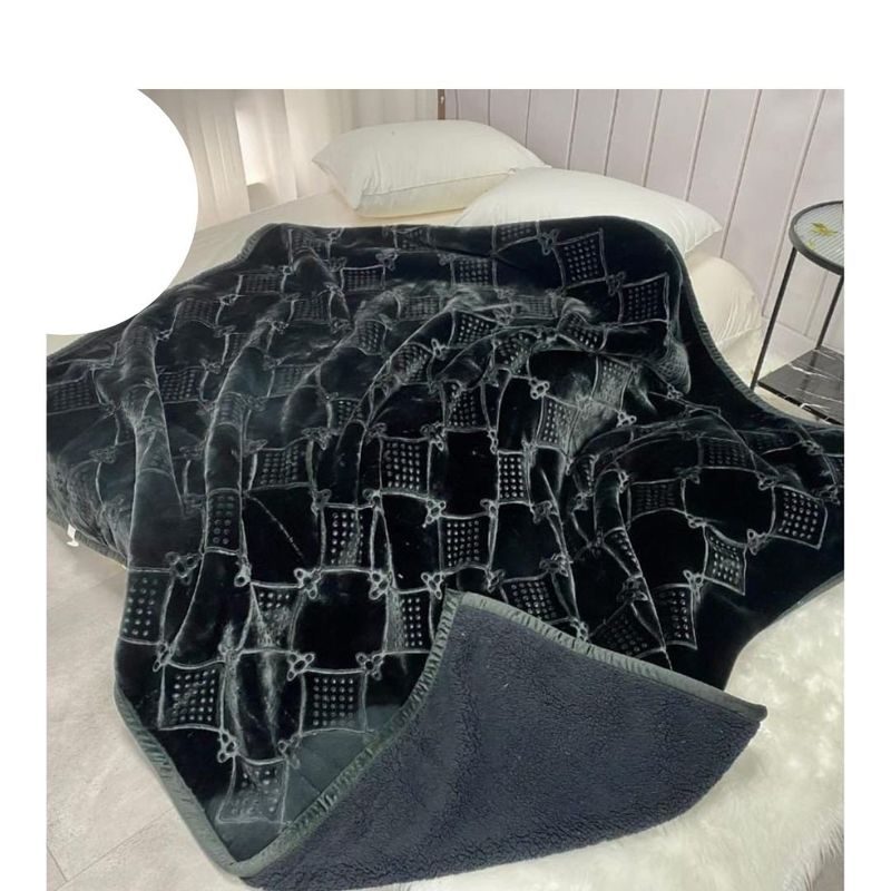 GOLDSUN - FRAZADA ATERCIOPELADA GOLDSUN RELIEVE CON CARNERO