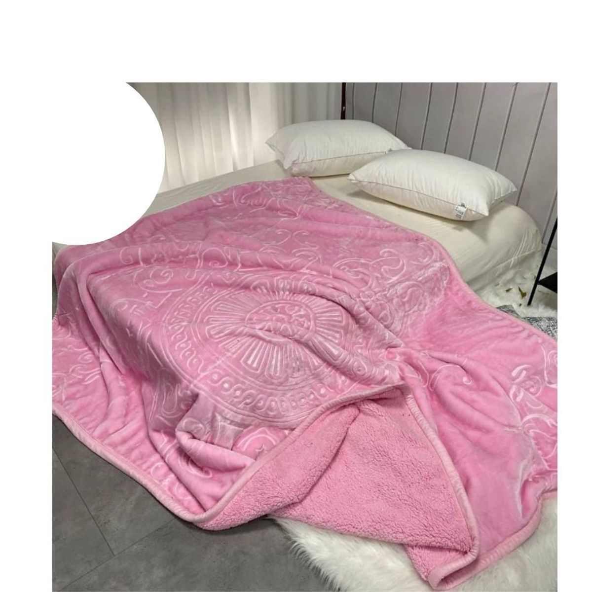 GOLDSUN - FRAZADA ATERCIOPELADA GOLDSUN RELIEVE CON CARNERO