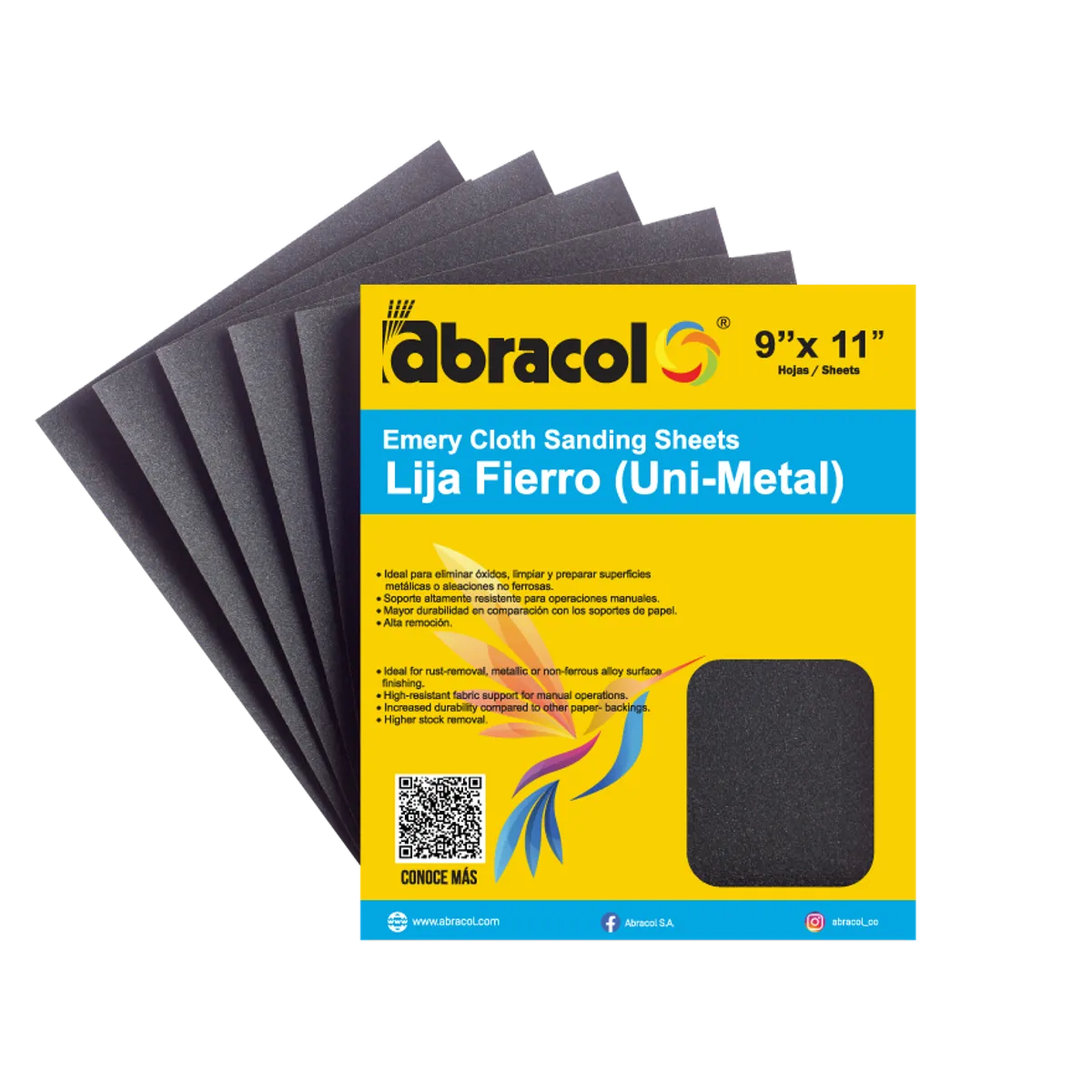 ABRACOL - LIJA FIERRO N° 100 POR 50 UND