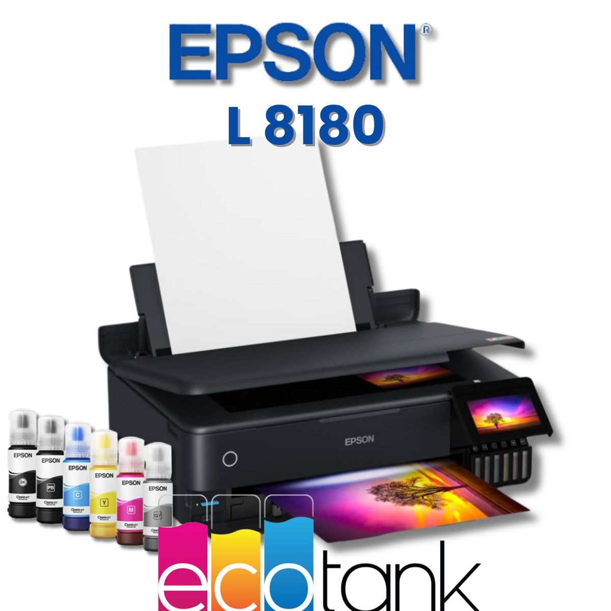 EPSON - IMPRESORA MULTIFUNCIONAL FOTOGRÁFICA EPSON ECOTANK L 8180