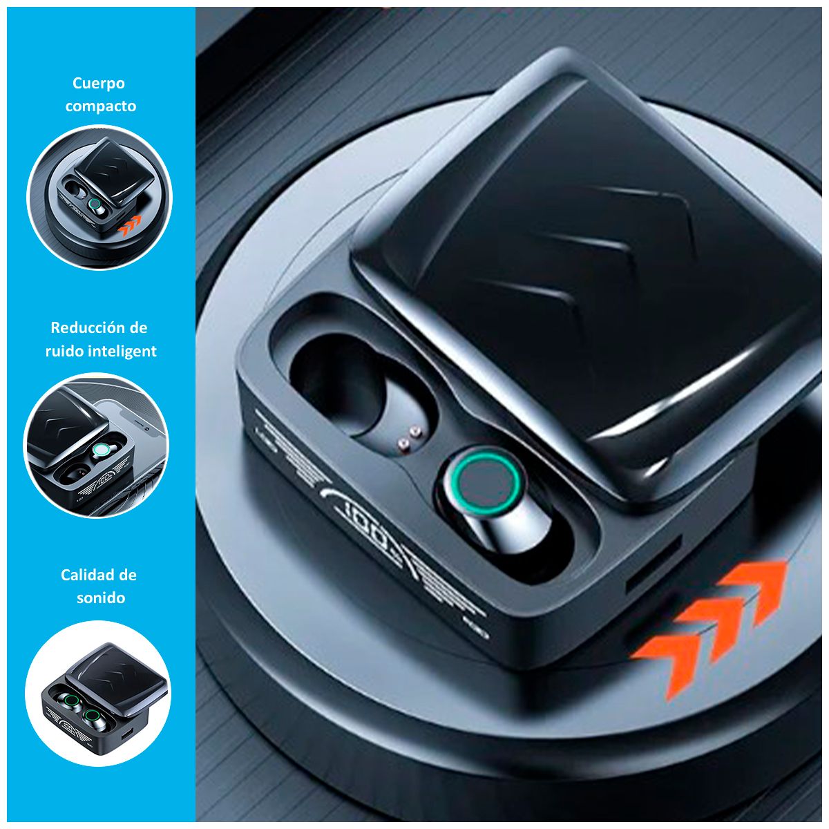 SASARU - Audífonos Bluetooth BQ30 Gamer  Negro