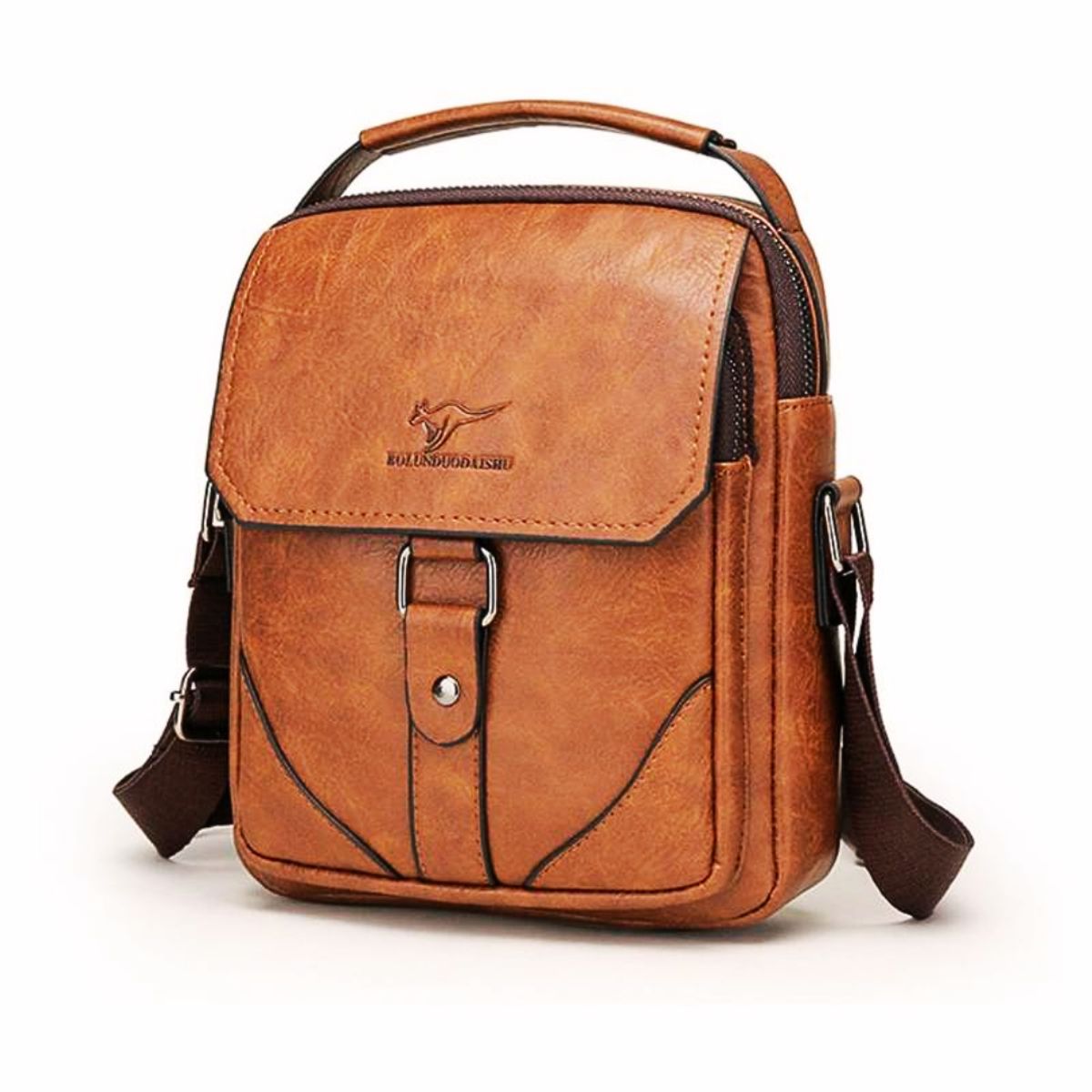 INSPIRA MARKET - Morral Bolso para Hombre Elegante Cuero PU